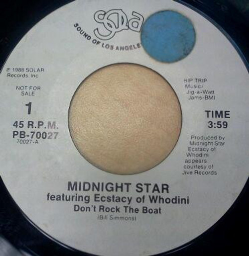 Midnight Star - Don't Rock The Boat (7", Promo)