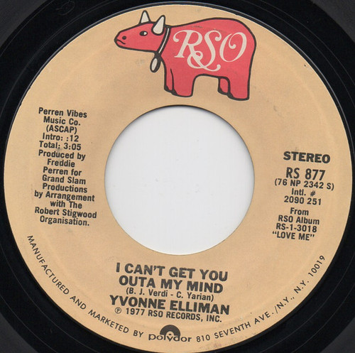 Yvonne Elliman - I Can't Get You Outa My Mind (7", Single)