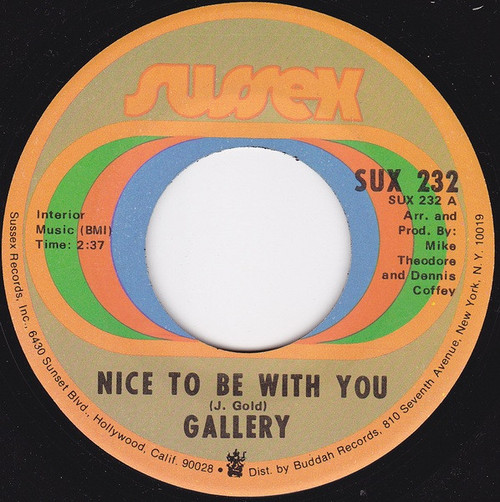 Gallery (2) - Nice To Be With You (7", Single)