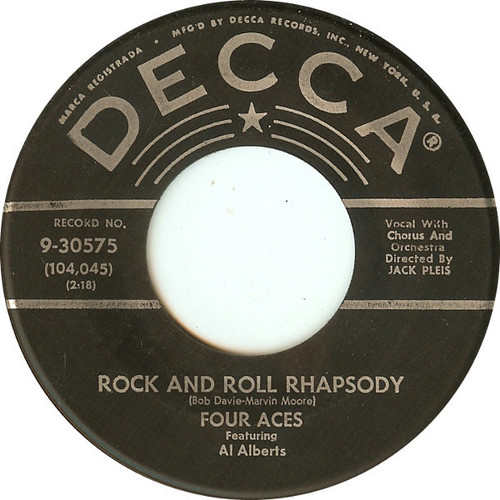 Four Aces* - Rock And Roll Rhapsody / I Wish I May, I Wish I Might (7")