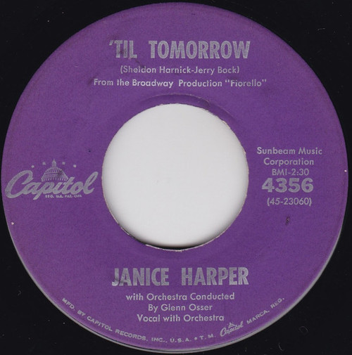 Janice Harper - 'Til Tomorrow / Forever, Forever (7")