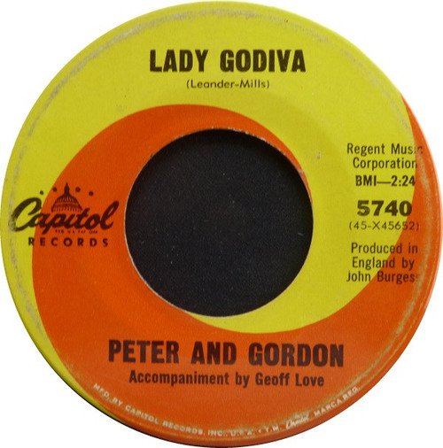 Peter And Gordon* - Lady Godiva / Morning's Calling (7", Single)