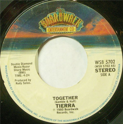 Tierra - Together - The Boardwalk Entertainment Co - WS8 5702 - 7", Single, San 1117984249