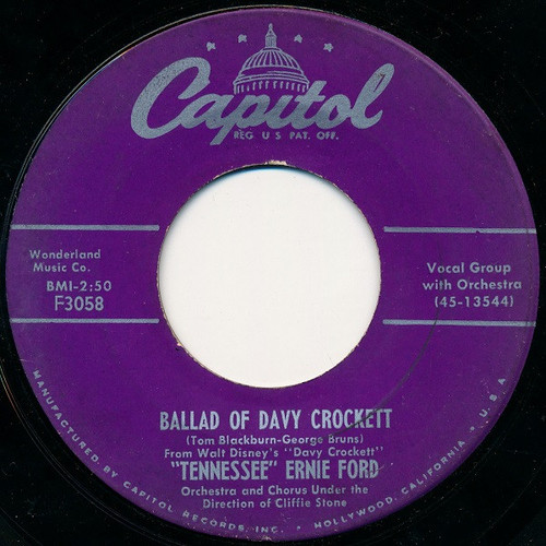 "Tennessee" Ernie Ford* - Ballad Of Davy Crockett / Farewell (7")
