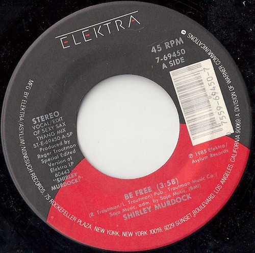 Shirley Murdock - Be Free / Danger Zone (7", SP )