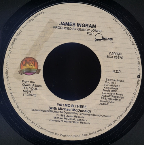 James Ingram - Yah Mo B There - Qwest Records - 7-29394 - 7", Single 1118169637