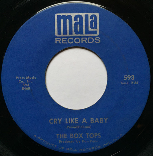Box Tops - Cry Like A Baby  - Mala - 593 - 7" 1118672065