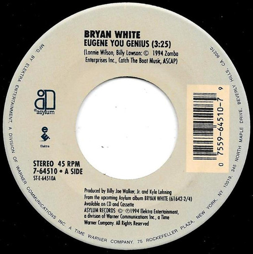 Bryan White - Eugene You Genius (7", Single)