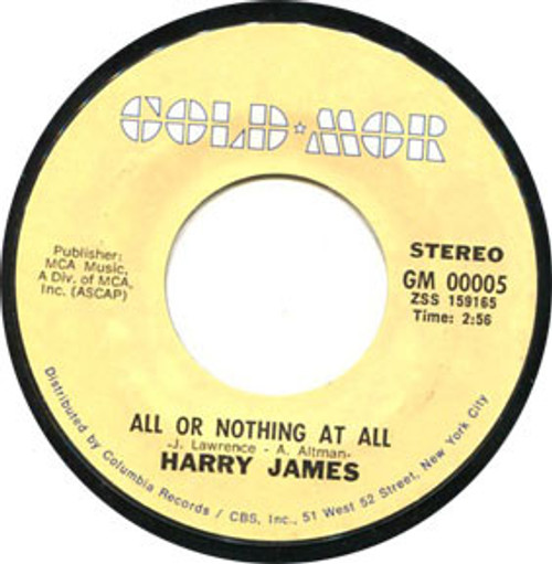 Harry James (2) - You Made Me Love You / All Or Nothing At All (7", Jukebox)