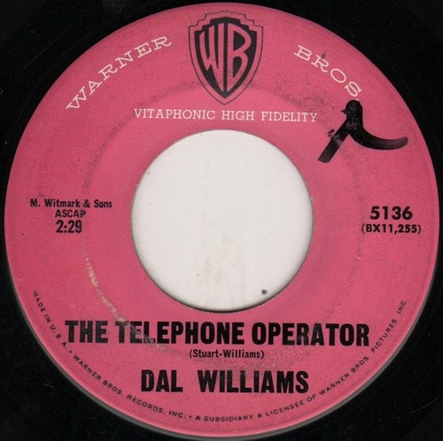 Dal Williams - The Telephone Operator / What Is An Indian? (7")