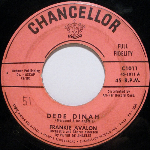 Frankie Avalon - DeDe Dinah (7", Single)
