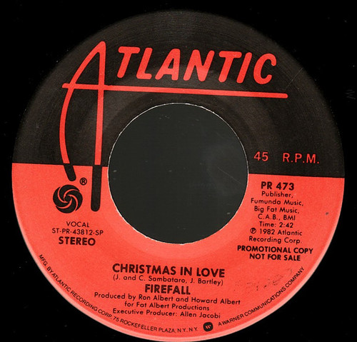 Firefall - Christmas In Love (7", Single, Promo)