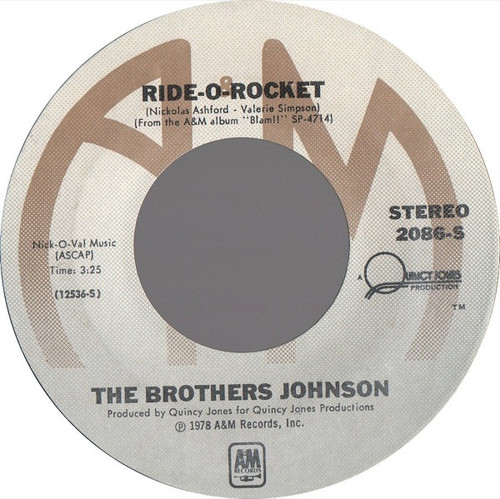 Brothers Johnson - Ride-O-Rocket / Dancin' And Prancin' - A&M Records - 2086-S - 7" 1119128558