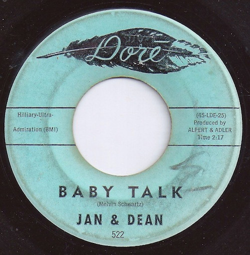 Jan & Dean - Baby Talk / Jeanette, Get Your Hair Done (7")