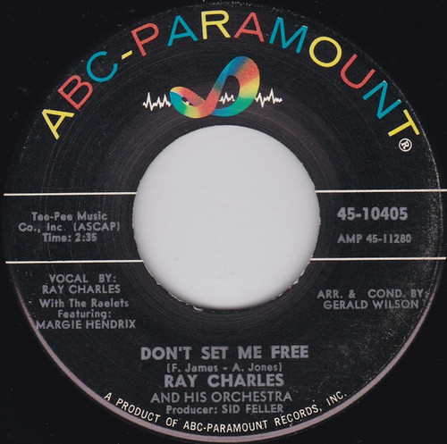 Ray Charles And His Orchestra - Don't Set Me Free / The Brightest Smile In Town (7", Single)