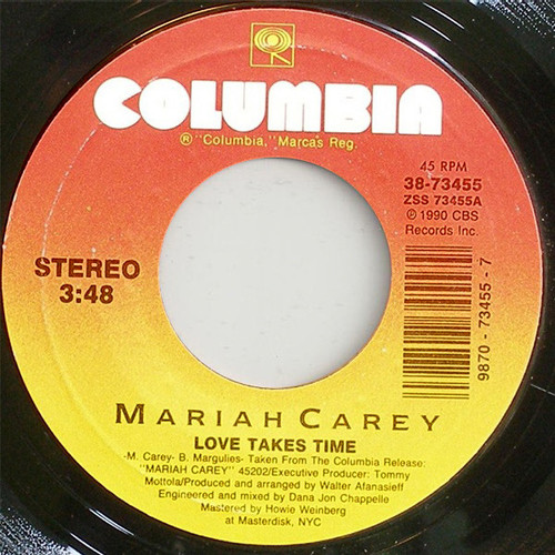 Mariah Carey - Love Takes Time (7", Single, Styrene, Car)