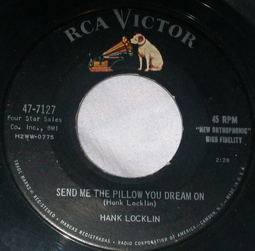Hank Locklin - Send Me The Pillow You Dream On / Why Don't You Haul Off And Love Me (7", Single)