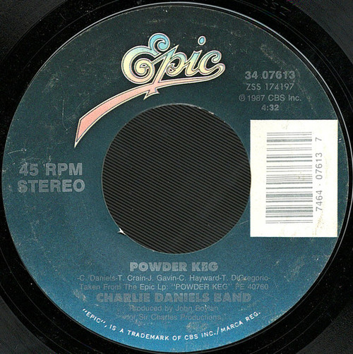 The Charlie Daniels Band - Powder Keg (7", Single)