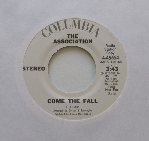 The Association (2) - Come The Fall (7", Promo)