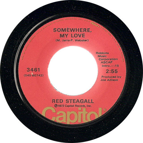 Red Steagall - Somewhere My Love / Give Me One More Chance (7")