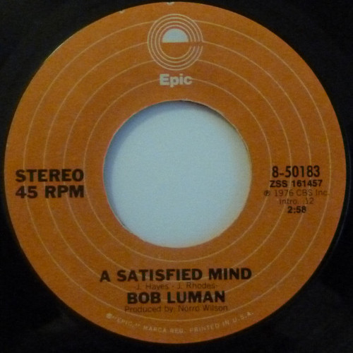 Bob Luman - A Satisfied Mind (7", Single)