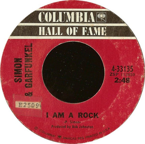 Simon & Garfunkel - I Am A Rock / Scarborough Fair (/Canticle) - Columbia - 4-33135 - 7", Styrene 1120285980