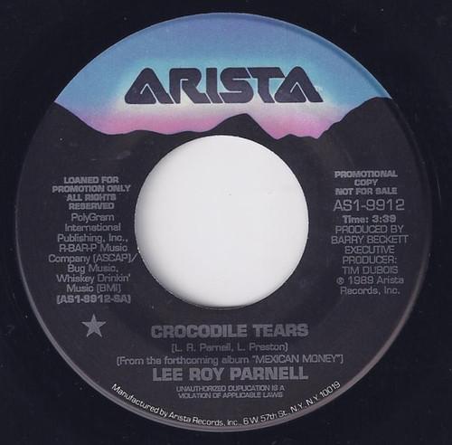 Lee Roy Parnell - Crocodile Tears (7", Promo)