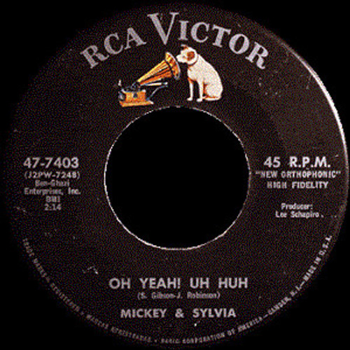 Mickey & Sylvia - Oh Yeah! Uh Huh / To The Valley (7", Single, Mono)