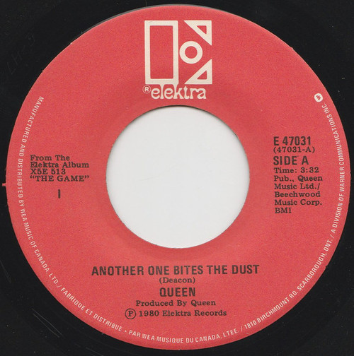 Queen - Another One Bites The Dust (7", Single)
