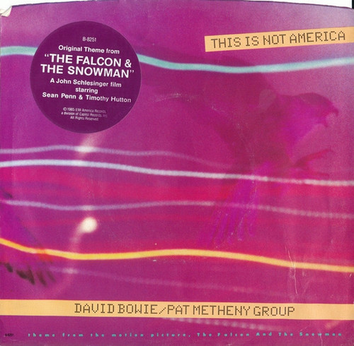David Bowie / Pat Metheny Group - This Is Not America - EMI America - B-8251 - 7", Single 1125993312