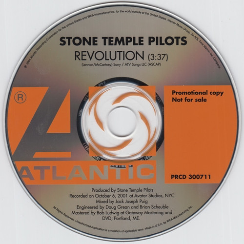 Stone Temple Pilots - Revolution - Atlantic - PRCD 300711 - CD, Single, Promo 1126091884