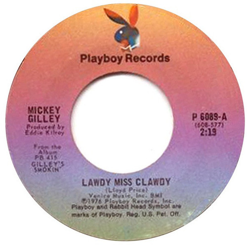 Mickey Gilley - Lawdy Miss Clawdy (7", Styrene, Ter)