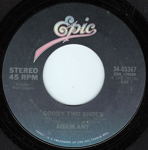 Adam Ant - Goody Two Shoes (7", Single, Styrene, Ter)