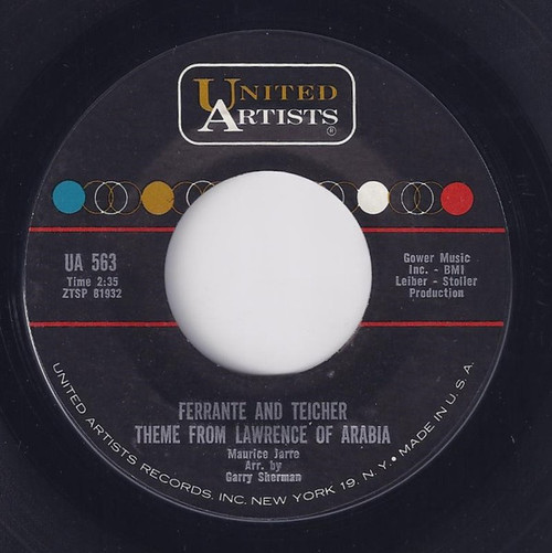 Ferrante & Teicher - Theme From Lawrence Of Arabia (7", Single)