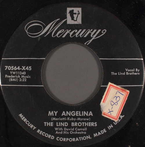 The Lind Brothers - My Angelina (7")