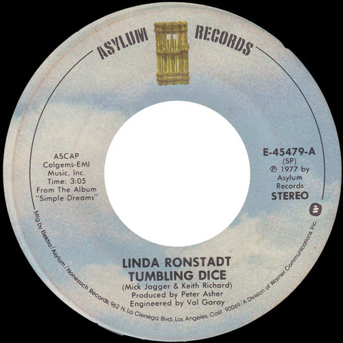 Linda Ronstadt - Tumbling Dice (7", Single, SP )