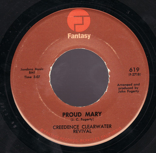 Creedence Clearwater Revival - Proud Mary / Born On The Bayou - Fantasy - 619 - 7", Single, RE 1133120640