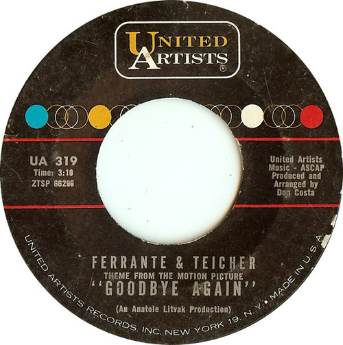 Ferrante & Teicher - Theme From The Motion Picture "Goodbye Again" (7", Single)