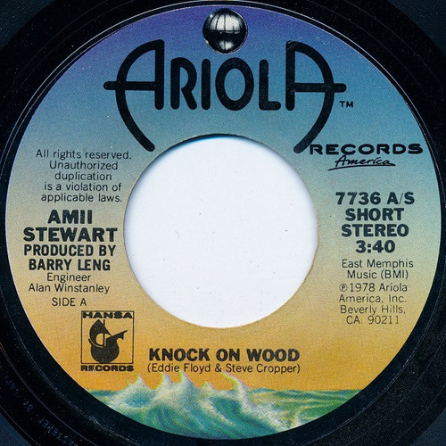 Amii Stewart - Knock On Wood - Ariola Records America - 7736 - 7", Single 1133204696