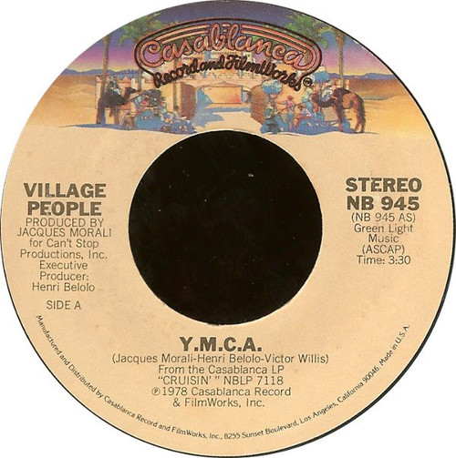 Village People - Y.M.C.A. - Casablanca - NB 945 - 7", Single, Styrene 1133710869