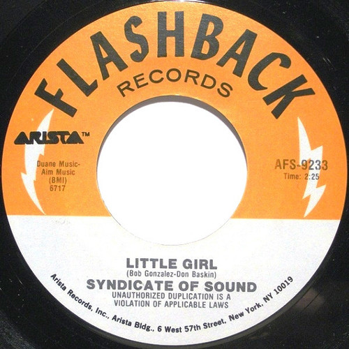 Syndicate Of Sound / Crazy Elephant - Little Girl / Gimme Gimme Good Lovin' - Flashback Records (4), Arista - AFS-9233 - 7", Single 1133712869