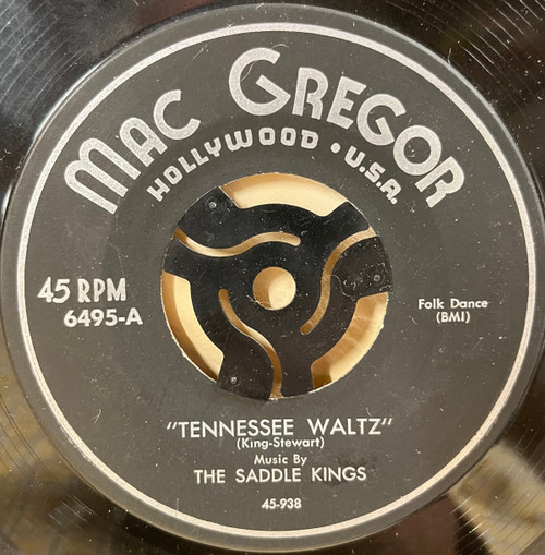 The Saddle Kings - Tennessee Waltz / Alice Blue Gown (7")