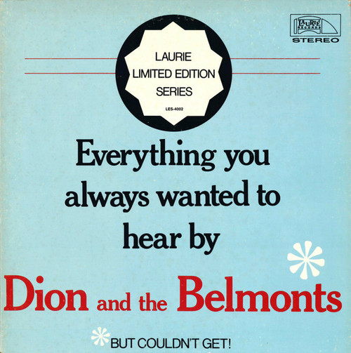 Dion & The Belmonts - Everything You Always Wanted To Hear By Dion And The Belmonts - But Couldn't Get! - Laurie Records, Laurie Records - LES-4002, LES 4002 - LP, Comp, Club, CRC 1135935617