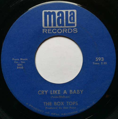 Box Tops - Cry Like A Baby  - Mala - 593 - 7" 1135958352