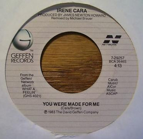 Irene Cara - You Were Made For Me (7", Single)
