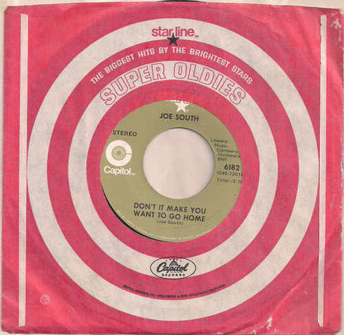Joe South - Don't It Make You Want To Go Home / Walk A Mile In My Shoes (7", Single, RE)