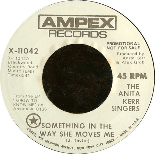 The Anita Kerr Singers - Something In The Way She Moves Me (7", Promo)