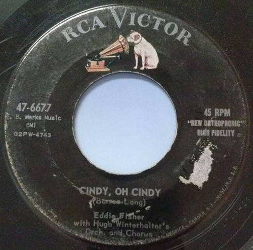 Eddie Fisher - Cindy, Oh Cindy / Around The World (7", Mono, Ind)