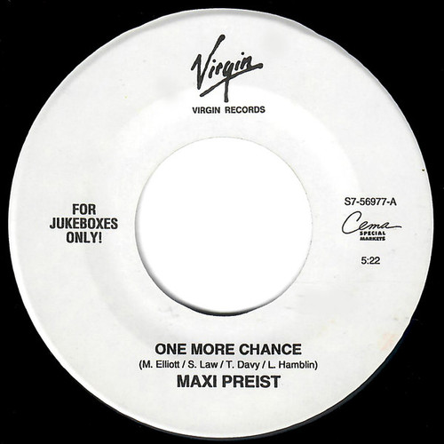 Maxi Priest - One More Chance (7", Single, Jukebox, Promo)