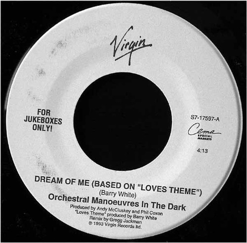 Orchestral Manoeuvres In The Dark - Dream Of Me (Based On Love's Theme) (7", Jukebox)
